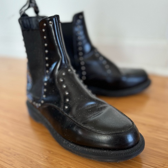 Dr. Martens Air Wair Amielya Studded Ankle  Boots - Picture 9 of 13